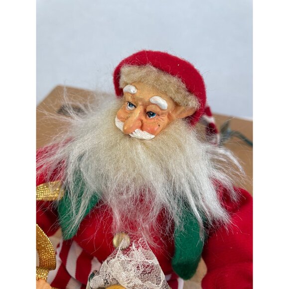 Vintage Animated Santa Bear in Gift Box FOR PARTS OR REPAIR B - Picture 3 of 9
